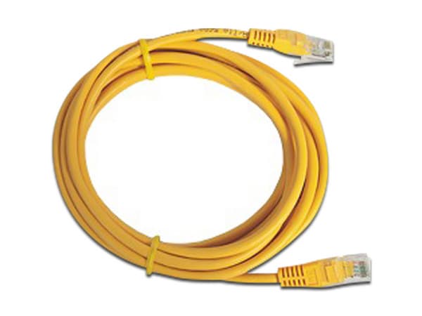 Cable de Parcheo Linkedpro LP-UT3-200-YE de 2 m, Cat5e, Color Amarillo.