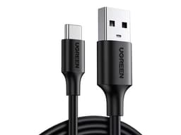 Cable Ugreen de Conector USB-A Macho a USB-C Macho, Soporta carga rápida hasta 60W, Transferencia de datos hasta 5Gbps, QC 3.0/2.0, 2m. Color Negro. - imagen 1
