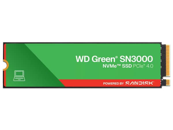 Unidad de Estado Sólido Western Digital Green SN3000 de 1TB, M.2 NVMe PCIe 4.0.