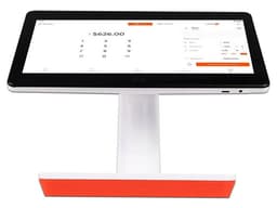 Punto de Venta Clip Stand: Pantalla de 11.6" LED Multi-Touch, Base Giratoria, Bluetooth, Cámara Principal de 8MP, Color Naranja. - imagen 1