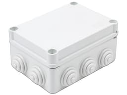 Caja Estanca Gewiss GW-44-026 de derivación De PVC, 10 entradas, auto-extinguible, para exterior. Color Blanco. - imagen 1