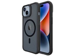 Funda Protectora TEKKU Combat Carbon para iPhone 15, MagSafe, Color Negro. - imagen 1