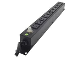 PDU Barra horizontal multicontacto LinkedPro HTCM-1U-10C con 10 salidas para montaje en rack de 19". Color Negro - imagen 3