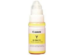 Botella de Tinta Canon GI-190 Y (0670C001AB): Color amarillo, compatible con impresoras PIXMA G1100, G2100 y G3100 - imagen 1