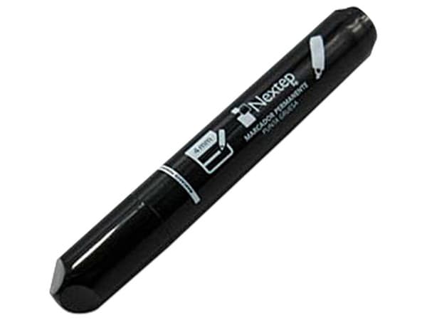 Marcador Permanente Nextep NE-074, Punta Gruesa, 2 Cajas x 12 Piezas. Color Negro.