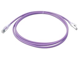 Cable de red SIEMON ZM6A-S07-08B, Patch Cord Z-MAX Cat6A S/FTP, CM/LS0H, 7ft, Color Violeta, Versión Bulk. - imagen 1