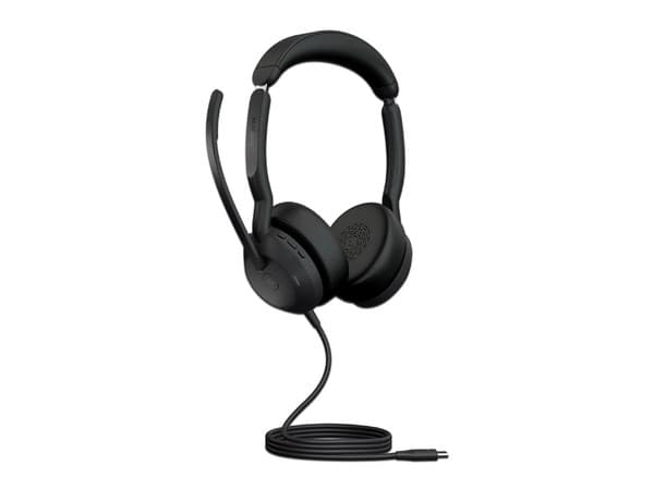 Audífonos Tipo Diadema con Micrófono Jabra Evolve2 50, Respuesta de frecuencia de 20Hz-20kHz, USB-C. Color Negro.