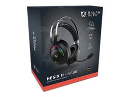 Audifonos Balam Rush Hesix II HS688 Azender, RGB, 3.5mm. Color Negro - imagen 3