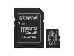 Memoria Kingston MicroSDXC Canvas Select Plus Gen 3 de 512GB, V30, Clase 10. Incluye adaptador. - imagen 1