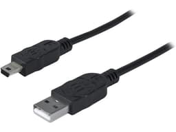 Cable Manhattan USB tipo A macho  a USB Mini tipo B  de 5 pines, 1.8m. - imagen 1