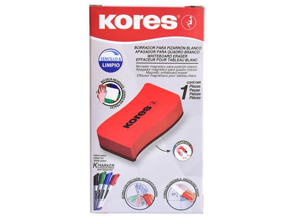 Borrador magnético Kores para pintarrón.