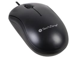 Mouse Óptico TechZone TZMOU01 de hasta 800dpi, USB. Color Negro. - imagen 1