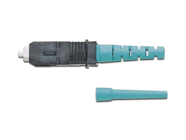 Conector SC Simplex Panduit FSC2MCXAQ para Fibra Óptica, Multimodo. Color Aqua Azul.