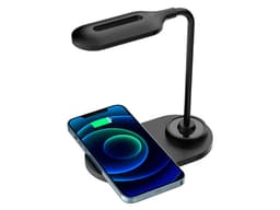 Cargador Inalámbrico Perfect Choice Daylight, 15W, Con Lampara Led, Color Negro. - imagen 1