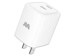 Cargador MyBat AC Dual USB-C 35W GaN, Universal, Color Blanco, Sin Cable. - imagen 1