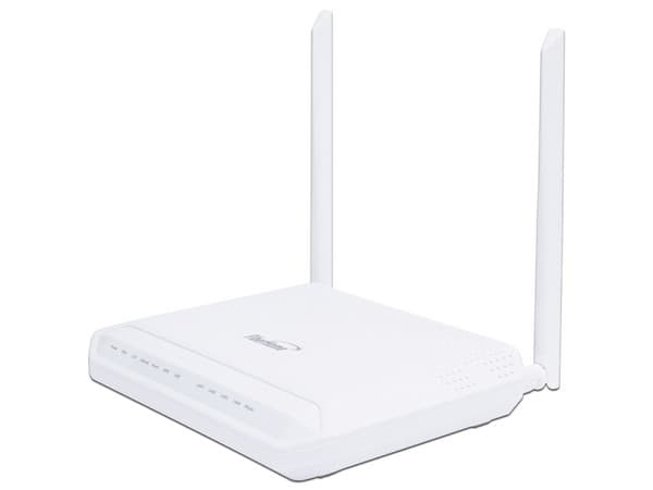 ONU GPON FiberHome HG323D-AC con Wi-Fi 2.4 GHz, hasta 300 Mbps, 2 puertos LAN Gigabit. Color Blanco