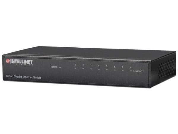 Switch de Escritorio Gigabit Ethernet de 8 puertos.