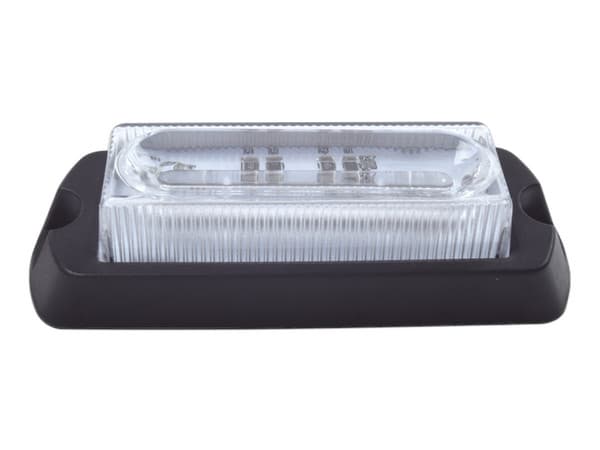 Luz Auxiliar Ultra Brillante de 8 LEDs, en color Rojo/Azul con mica transparente.