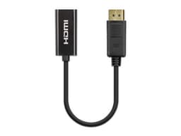 Adaptador Pasivo Manhattan de DisplayPort Macho a HDMI Hembra. Color Negro. - imagen 3