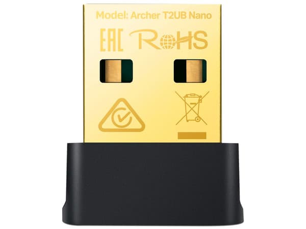 Nano Adaptador Inalámbrico USB TP-Link Archer T2UB, Wireless AC (Wi-Fi 5), Bluetooth 4.2, hasta 433Mbps.