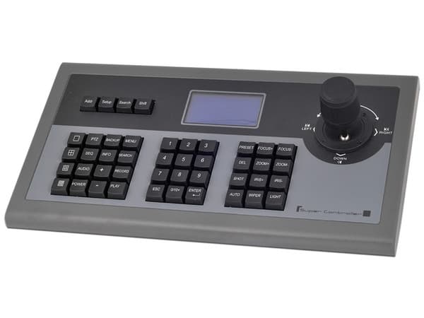 Control multifuncional PROVISION ISR C06 con conectividad RS-485 para cámaras de vigilancia PTZ.