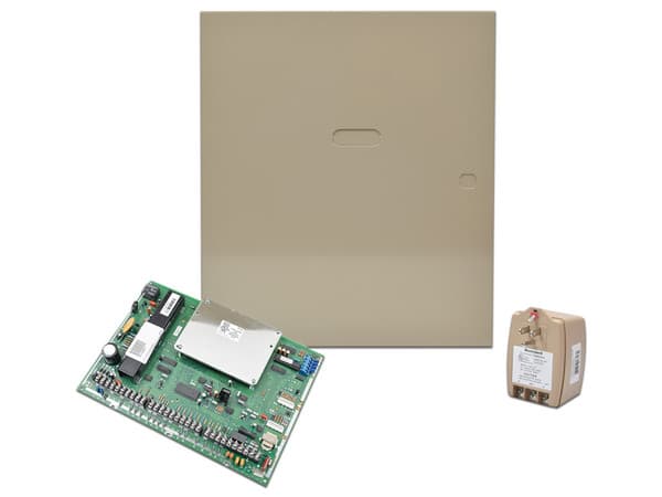 Kit de Alarma Honeywell VISTA-128-BP-T con Gabinete y Transformador.