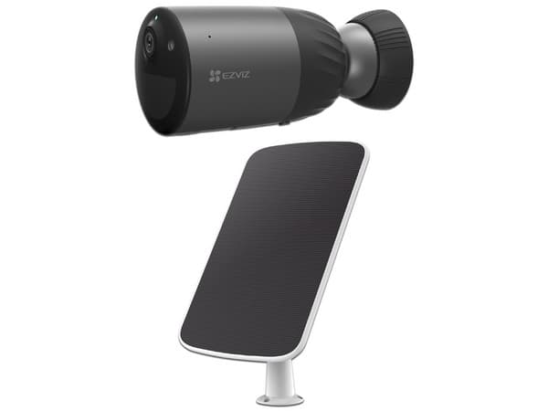 Kit de Cámara de Batería Recargable EZVIZ CS-BC1C/K, Incluye Cámara y Panel solar.