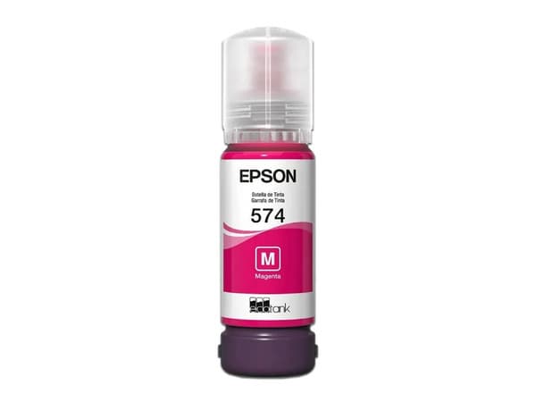 Botella de Tinta Epson T574, 70 ml, Color Magenta.