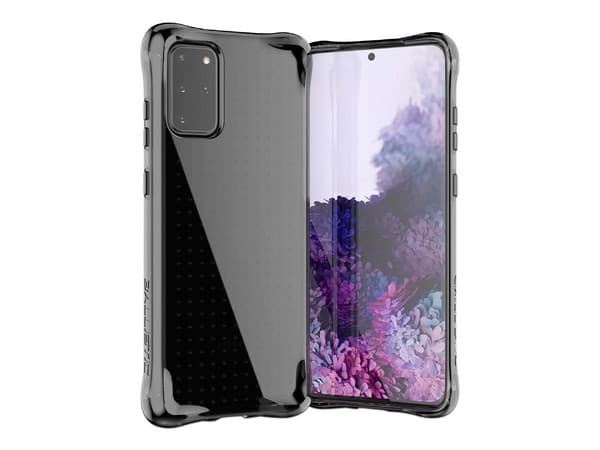 Funda protectora semitransparente de uso rudo Ballistic Jewel Classic para Samsung Galaxy S20 Plus. Color Negro.