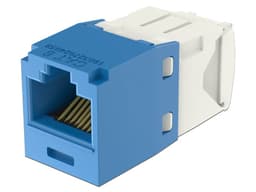 Conector Jack RJ45 Panduit Estilo TP, Mini-Com, Cat6, 8 posiciones y 8 cables, Color Azul. - imagen 3