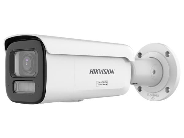 Cámara IP de Vigilancia Tipo Bala HIKVISION DS-2CD2667G3T-LIZSY de 6MP, Lente 2.8mm a 12mm (3200 x 1800), IR de hasta 60m + Luz Blanca, Acusense 3.0, IP67. Color Blanco.