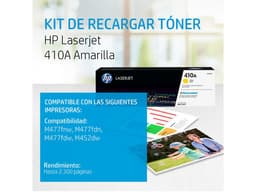 Tóner para impresora HP 410A Amarillo Laserjet Original (CF412A). - imagen 2