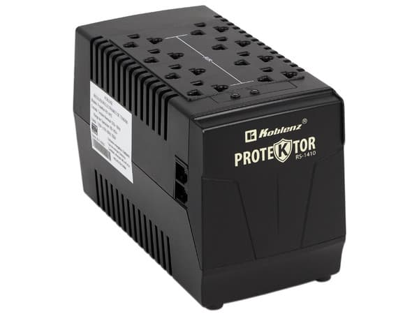 Regulador Koblenz RS-1410 de 1410VA/700W con 8 contactos.
