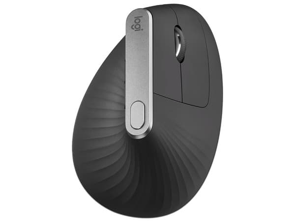 Mouse óptico inalámbrico Logitech MX Vertical, diseño ergonómico, conexión Bluetooth o USB