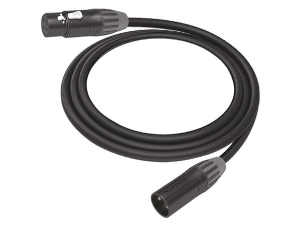 Cable XLR de 3 polos Cosmiconn, Conector Hembra-Macho, ideal para microfonía, 10m.