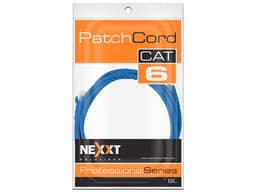 Cable RJ45 UTP Cat6 Nexxt Longitud 30 cm, Color Azul. - imagen 3