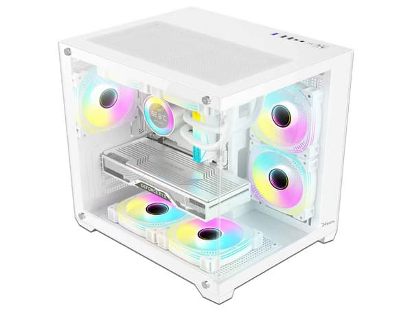 Gabinete Xzeal Panzer II Cubo M-ATX/ITX, (No Incluye Fuente de Poder). Color Blanco.