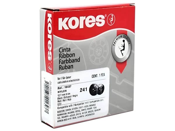 Cinta Kores Para Calculadora 3.5 cm Diámetro Negro-Rojo