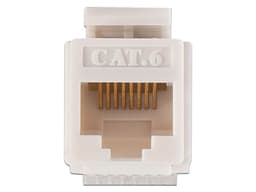 Módulo Jack Keystone Cat6, con terminación en ángulo 180 grados, Color Blanco, Compatible con Faceplate y Patchpanel Linkedpro. - imagen 2