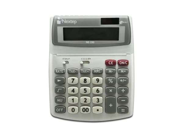 Calculadora de Escritorio Nextep NE-190 de 12 dígitos, 2 piezas.