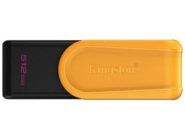 Memoria USB Kingston DataTraveler Exodia S, 512 GB, 3.2 Gen 1, Color Negro/Amarillo
