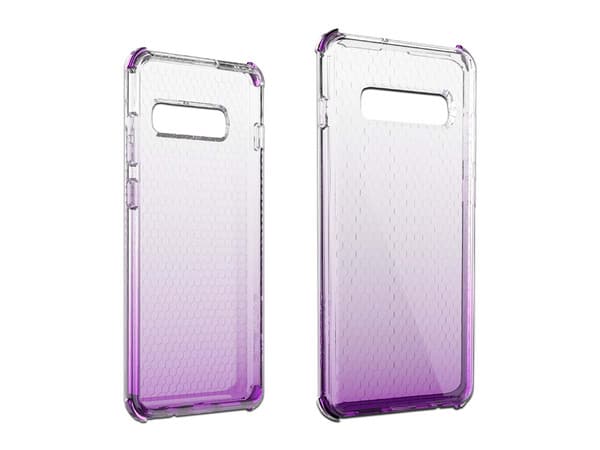 Funda Protectora BALLISTIC Jewel Spark de uso rudo para Samsung S10. Color Morado.