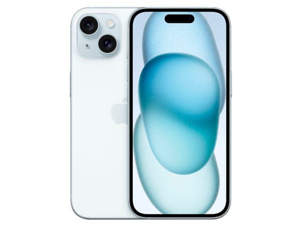 Smartphone Apple iPhone 15: Procesador Apple Chip A16 Bionic, Almacenamiento de 128GB, Pantalla Super Retina XDR de 6.1", Bluetooth 5.3, Wi-Fi, 5G, iOS, Color Azul.