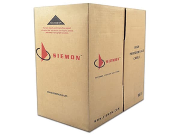 Bobina de Cable UTP Reelex SIEMON 9C6M4-E3-RXA de 4 pares, Cat6, PVC, 305 m. Color Gris