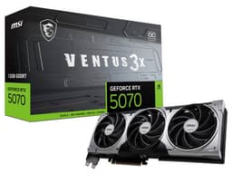 Tarjeta de Video NVIDIA GeForce RTX 5070 MSI Ventus 3X OC, 12GB GDDR7, 1xHDMI, 3xDisplayPort, PCI Express 5.0. - imagen 1