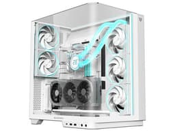 Gabinete Balam Rush Tank Expert Curve 7800, Mid Tower, ATX, 5 Ventiladores de 120mm, ARGB, (Sin fuente de poder). Color Blanco. - imagen 1