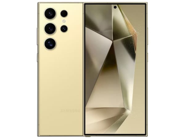 Smartphone Samsung S24 Ultra: Procesador Octa-Core (hasta 3.3 GHz), Memoria RAM de 12GB, Almacenamiento de 256GB, Pantalla AMOLED Multi-Touch de 6.8", QHD+, Bluetooth 5.3, Wi-Fi, 5G, Cámara principal de 200MP, Android 14, Color Amarillo.