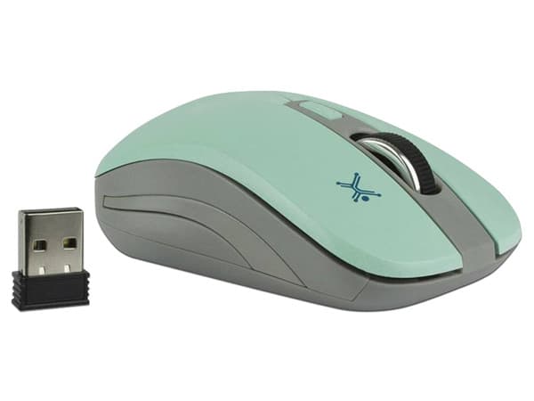 Mouse Óptico Inalámbrico Perfect Choice  PC-044819, USB. Color Verde.