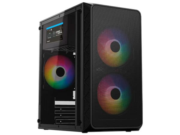 Gabinete Acteck Doom Pro Mesh GI730M, Micro-ATX, Mini-Tower, (Incluye Fuente de Poder de 600W), Color Negro.