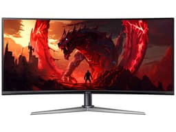 Monitor Gamer Curvo Acer Nitro Gaming Ultrawide de 34", Resolución 3440 x 1440 (UWQHD), FreeSync, 1ms, 180Hz, Bocinas Integradas, Color Negro. - imagen 1